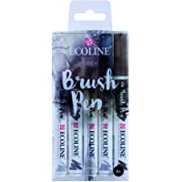 Talens Ecoline 5 brush pens &quot-Grey&quot-
